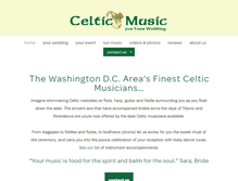 Tablet Screenshot of celticweddingmusic.com